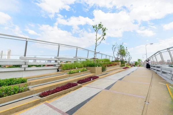 Бангкок Таїланд Липня 2020 Chao Phraya Sky Park Новий Громадський — стокове фото