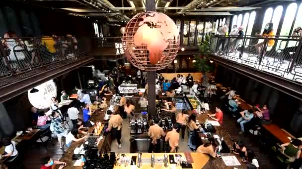 Bangkok Tailândia Setembro 2020 Dentro Nana Hunter Coffee Roasters Com — Vídeo de Stock