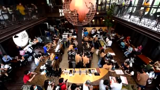 Bangkok Tailândia Setembro 2020 Dentro Nana Hunter Coffee Roasters Com — Vídeo de Stock