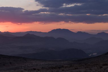 Afrika, gün batımı savannah manzara güzel doğa