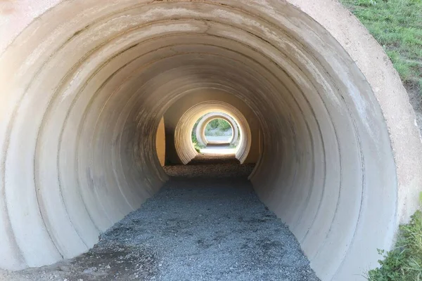 Man Made Concrete Tunnel — Stock Photo, Image