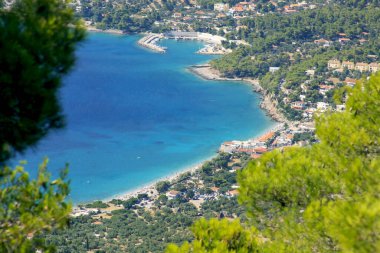 Porto Germeno plajı, Atina, Yunanistan panoraması