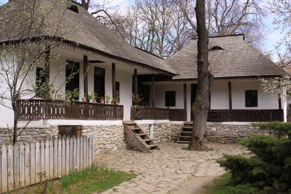 Traditionele Roemeense Huizen Dorpsmuseum — Stockfoto