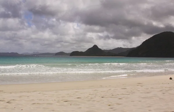 Pantai Mawun Une Baie Exotique Lombok Indonésie Kuta Lombok Est — Photo