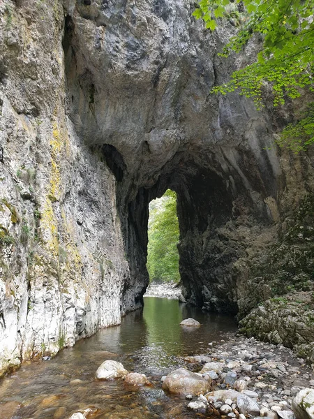 Cheile Rametului Φαράγγια Άγρια Περιοχή Του Ποταμού Φυσικό Πάρκο Καταρράκτης — Φωτογραφία Αρχείου