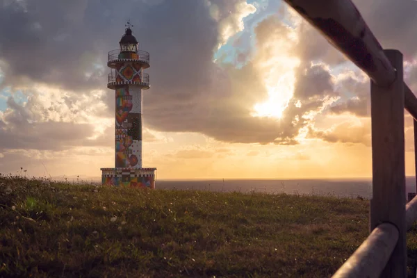 Ajo Lighthouse Cantabria Spain August 2020 Ajo Lighthouse Has Recently — Stock Photo, Image