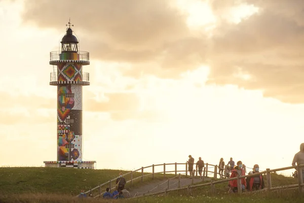 Ajo Lighthouse Cantabria Spain August 2020 Ajo Lighthouse Has Recently — Stock Photo, Image