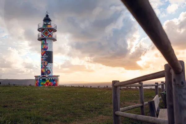 Ajo Lighthouse Cantabria Spain August 2020 Ajo Lighthouse Has Recently — Stock Photo, Image