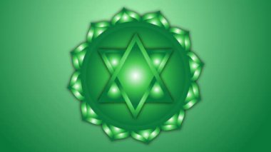 Kalp çakra dönüşünün animasyonu