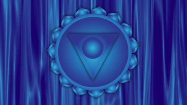 Perde Arkaplanı ile boğaz çakra döndürme animasyonu