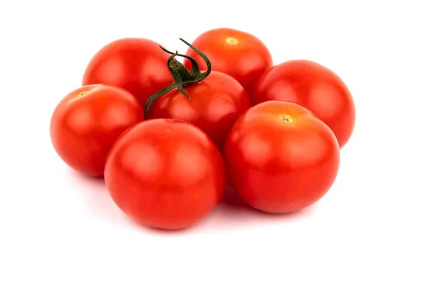 Group Cherry Tomatoes White Background Studio Shot — Stock Photo, Image