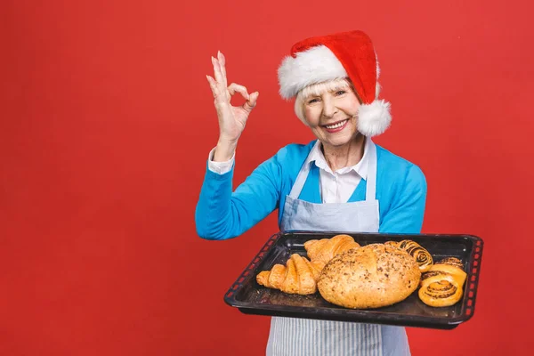 Retrato Mujer Edad Alegre Bastante Encantador Con Arruga Que Muestra — Foto de Stock