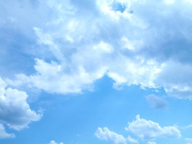 Bulutlu mavi gökyüzü 