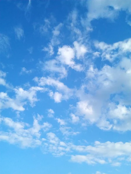 Paysage Clairière Ciel Bleu Nuages Blancs — Photo