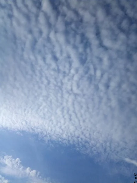 Nuvole Nel Cielo Blu Una Giornata Estiva Soleggiata — Foto Stock