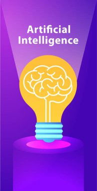 Yapay zeka işi konsepti. Teknoloji ve mühendislik kavramı, veri bağlantısı pc akıllı telefon gelecekteki teknolojisi.