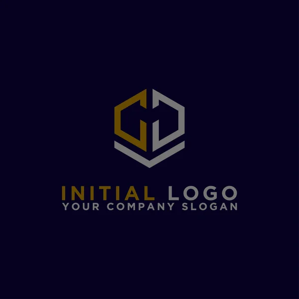 Inspiração Design Logotipo Para Empresas Partir Das Letras Iniciais Ícone — Vetor de Stock