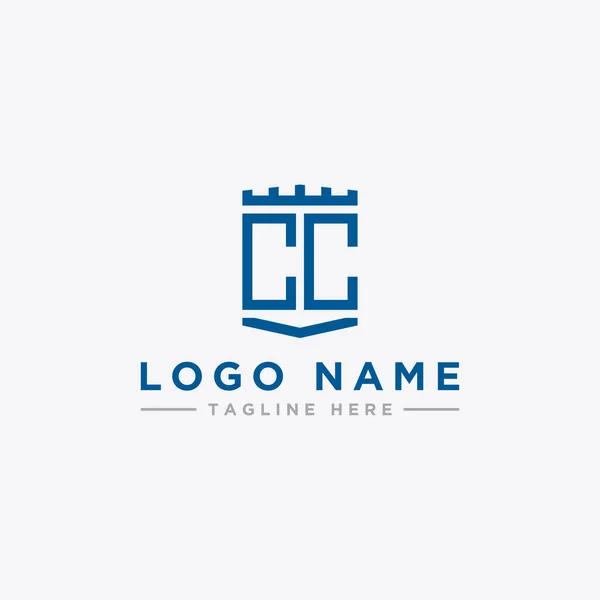 Inspiración Diseño Logotipo Para Las Empresas Partir Las Letras Iniciales — Archivo Imágenes Vectoriales