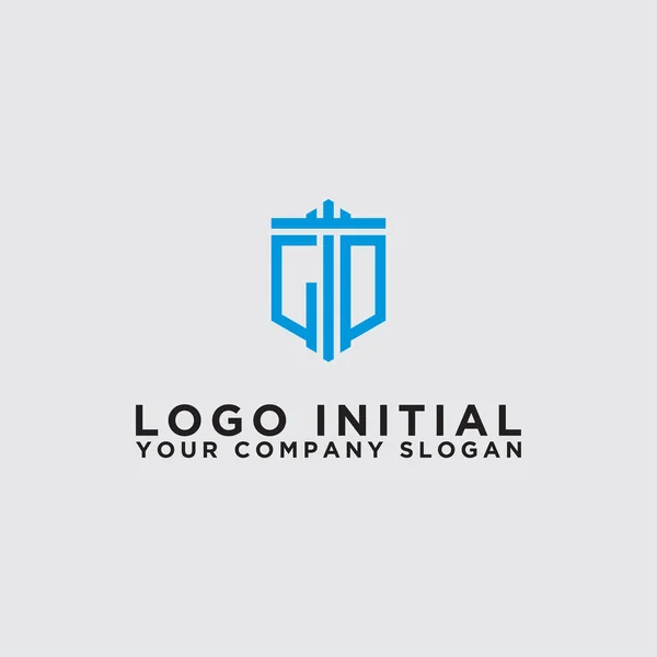 Diseños Inspiradores Logotipos Para Empresas Partir Del Icono Inicial Del — Vector de stock