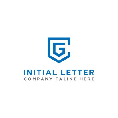 GGC logo simgesinin ilk harflerinden şirketler için logo tasarımı ilham kaynağı. - Vektör