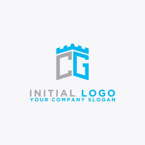 Inspiración Diseño Logotipo Para Las Empresas Partir Las Letras Iniciales — Vector de stock