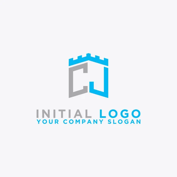 Inspiración Diseño Logotipo Para Las Empresas Partir Las Letras Iniciales — Vector de stock
