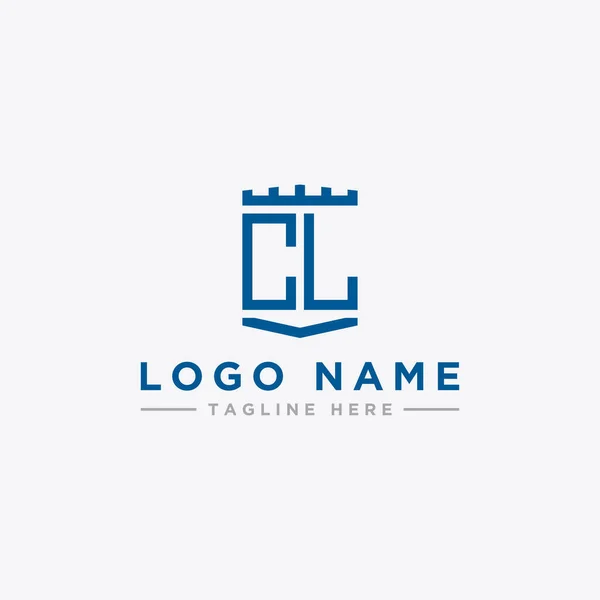 ロゴデザインは Clロゴアイコンの最初の文字から企業にインスピレーションを与えます ベクトル — ストックベクタ