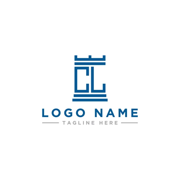 Inspiración Diseño Logotipo Para Las Empresas Partir Las Letras Iniciales — Vector de stock