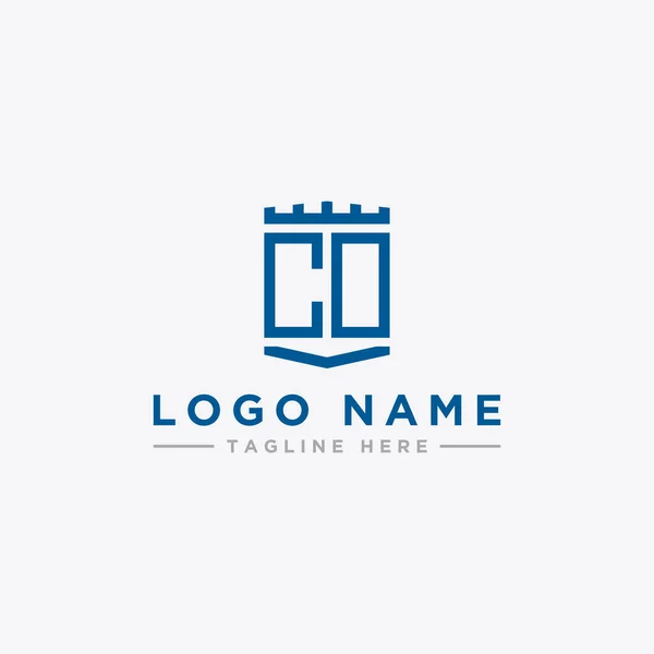Εμπνευσμένο Λογότυπο Της Εταιρείας Σχεδιάζει Από Αρχικά Γράμματα Του Εικονιδίου — Διανυσματικό Αρχείο