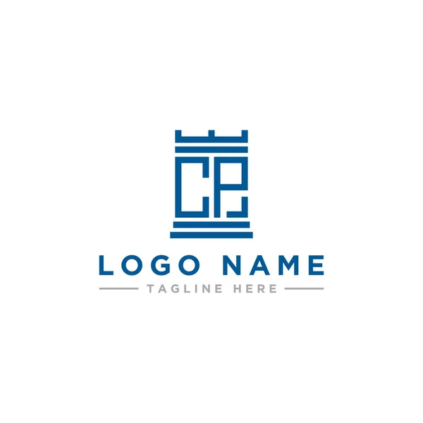 Inspiración Diseño Logotipo Para Las Empresas Partir Las Letras Iniciales — Vector de stock