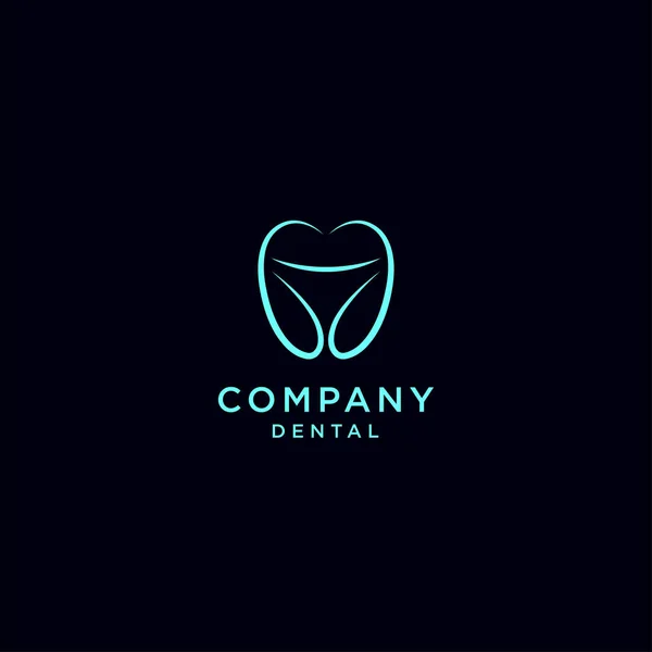 Dental Tooth Logo Vector Design Template — Stock Vector