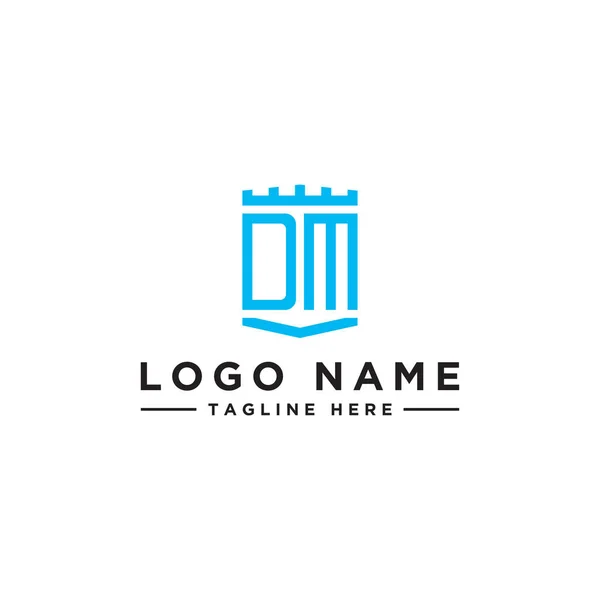 Inspiración Diseño Logotipo Para Las Empresas Partir Las Letras Iniciales — Vector de stock