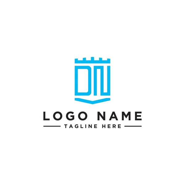 Inspiración Diseño Logotipo Para Las Empresas Partir Las Letras Iniciales — Vector de stock