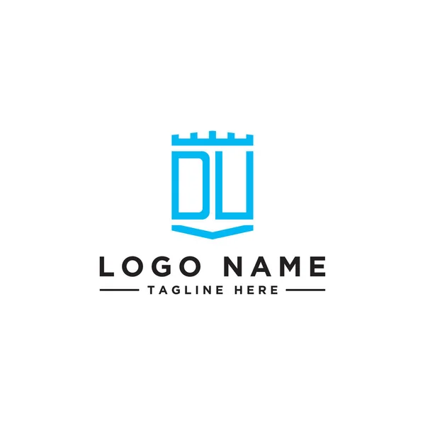 Inspiración Diseño Logotipo Para Las Empresas Partir Las Letras Iniciales — Vector de stock