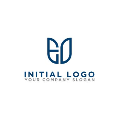 ED logo simgesinin ilk harflerinden şirketler için logo tasarımı ilham kaynağı. - Vektör