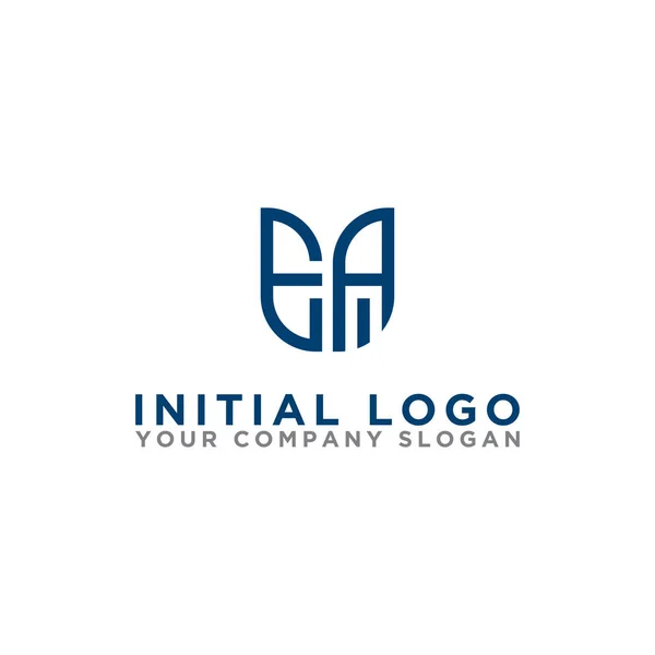Diseño Del Logotipo Inspiración Para Las Empresas Partir Las Letras — Archivo Imágenes Vectoriales