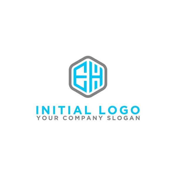 Inspiración Diseño Logotipo Para Las Empresas Partir Las Letras Iniciales — Archivo Imágenes Vectoriales