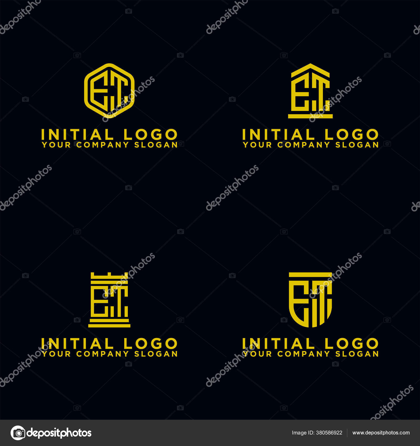 Et Logoストックベクター ロイヤリティフリーet Logoイラスト ページ 4 Depositphotos