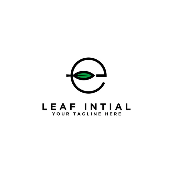 Leaf Initial Letter Design Вектор — стоковый вектор