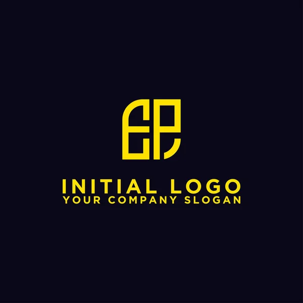 Logo Design Inspiração Para Empresas Partir Das Letras Iniciais Ícone — Vetor de Stock