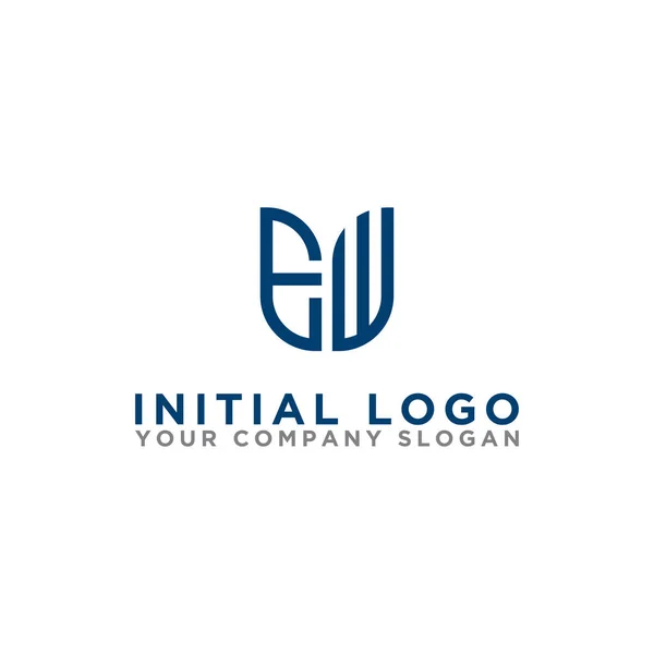 Design Logo Inspiração Para Empresas Partir Das Letras Iniciais Ícone — Vetor de Stock