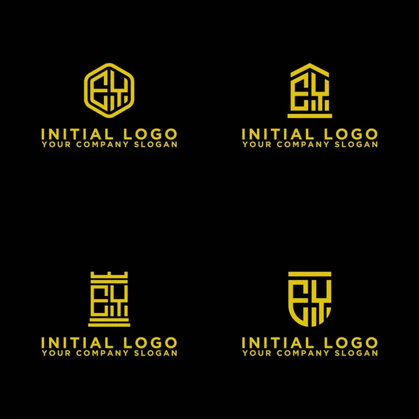 Set Design Logo Inspirant Pour Les Entreprises Partir Des Lettres — Image vectorielle