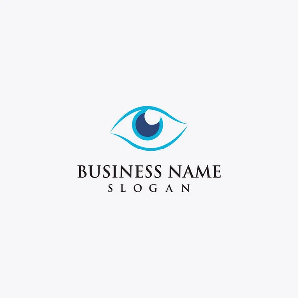 Eye Concept Logo Design Template Health — Stock Vector