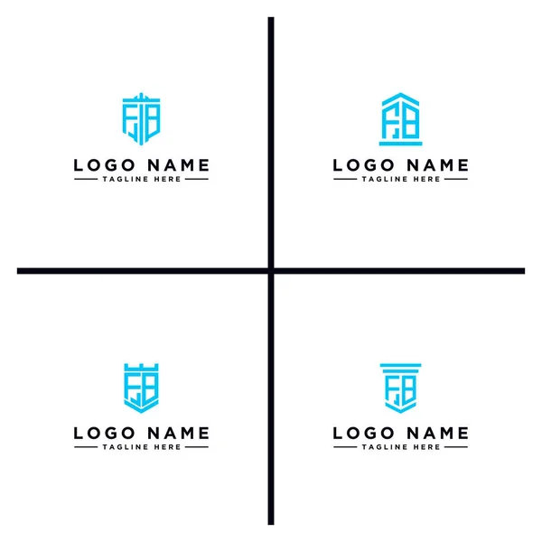 Set Design Logo Inspirant Pour Les Entreprises Partir Des Lettres — Image vectorielle