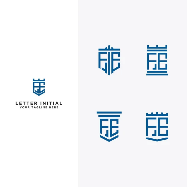 Inspirierendes Logo Design Set Für Unternehmen Den Anfangsbuchstaben Des Logos — Stockvektor