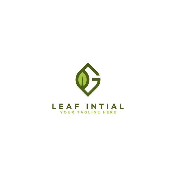 Εικονίδια Σχεδιασμού Λογότυπου Leaf Αρχικά Πρότυπα Για Φυσικά Προϊόντα Εταιρείες — Διανυσματικό Αρχείο