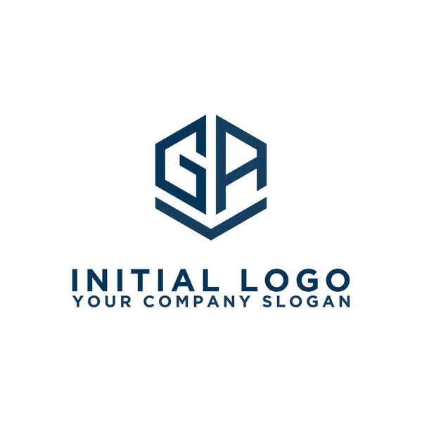 Λογότυπο Σχεδιαστική Έμπνευση Για Τις Εταιρείες Από Αρχικά Γράμματα Του — Διανυσματικό Αρχείο