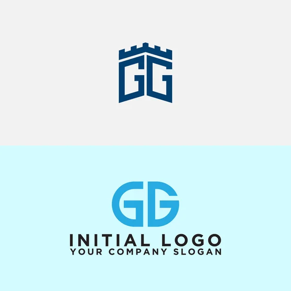 Desenhos Inspiradores Logotipo Empresa Partir Das Letras Iniciais Ícone Logotipo — Vetor de Stock