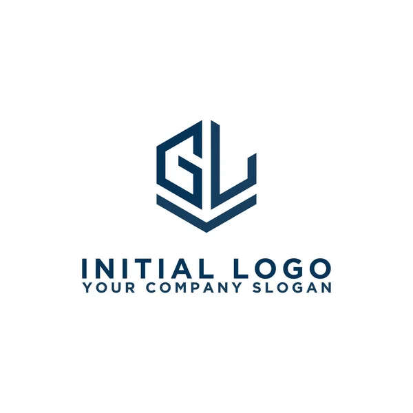 Inspiração Design Logotipo Para Empresas Partir Das Letras Iniciais Ícone — Vetor de Stock