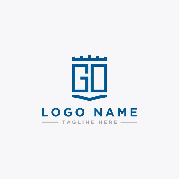 Εμπνευσμένη Σχεδίαση Λογότυπου Για Εταιρείες Από Αρχικά Γράμματα Του Εικονιδίου — Διανυσματικό Αρχείο